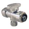 Apollo 1/2 in. Chromed Brass Push-To-Connect x 1/2 in. Push-To-Connect x 3/8 in. O.D. Comp. Stop Tee Valve FSBVT121238C - alternate 2